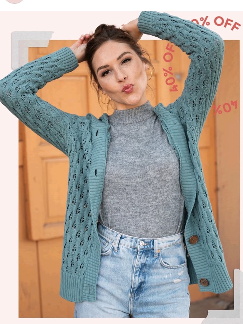 Evys Tree The Bernadette Sweater In Teal Stretchy Oversized 2X New With Tags